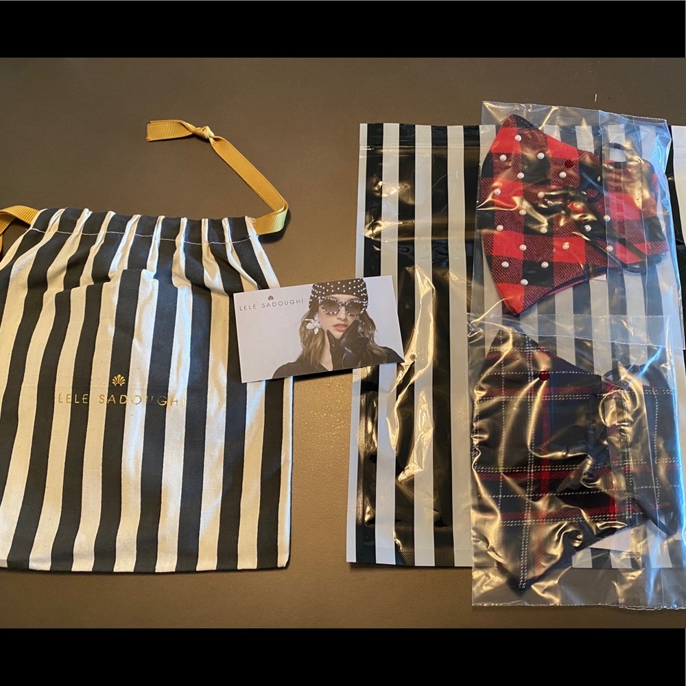 Lele Sadoughi Winter Masks (2) and extra pouch